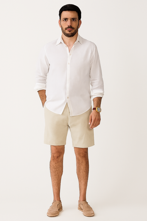 SHORT LINEN 100%