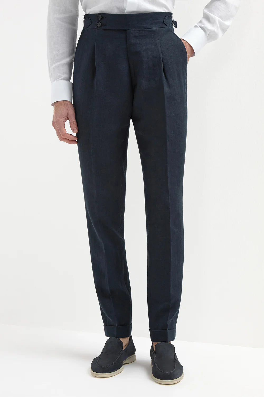 linen Soragna trousers - Made in Italy