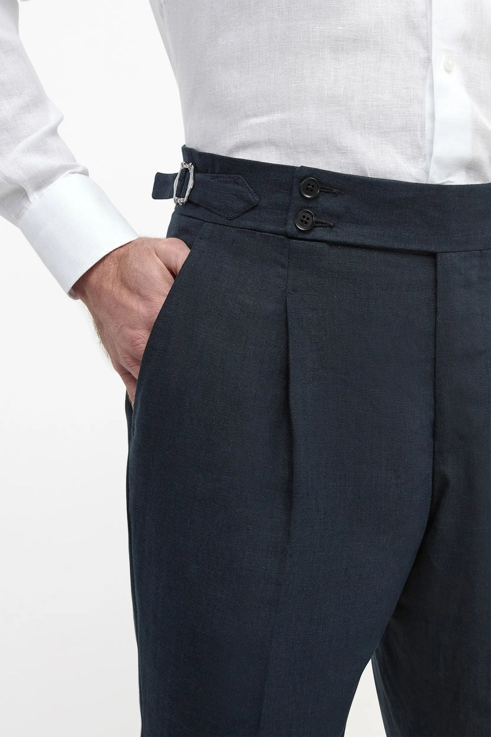 linen Soragna trousers - Made in Italy