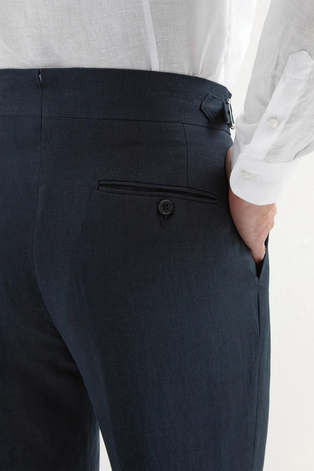 linen Soragna trousers - Made in Italy